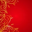 Elegant golden floral background
