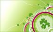 clovers green background