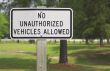 No Unauthorized Vehicles Allowed