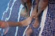 Feet on pool