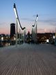 Night port. Bridge. Barcelona