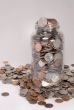coins in a jar