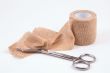 strtch bandage and scissors
