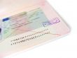 The crossed out visa