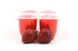 yogurt and strawberries