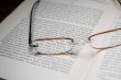reading glasses and book