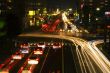 Night crossroad traffic