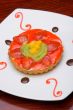 Cake of strawberry vertical