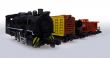 Locomotive and freight cars