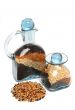 Birdseed in bottle
