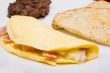 Omelet with ham and cheese