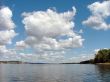 big cloud, river and much big clouds