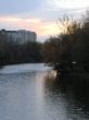Sunset on river