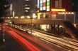 Night city traffic