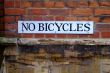 no bicycles