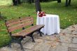 table in garden