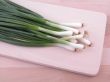 close-ups of young onions