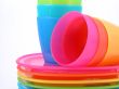 plastic cups and plates