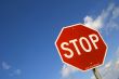 Tilted Stop Sign
