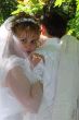 Young happy ewlyweds