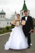 Wedding Couple with Holy Icons