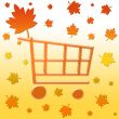 Autumn shopping cart