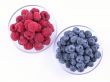 blueberries and raspberries