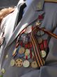 Soviet military awards on veteran officer chest