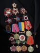 Soviet military awards on veteran officer chest