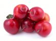 sweet red plums isolated on white