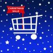 Christmas shopping cart