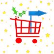 Christmas shopping cart