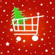 Christmas shopping cart