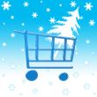 Christmas shopping cart