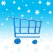 Christmas shopping cart