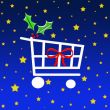 Christmas shopping cart