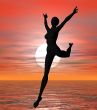 Sunset leaping