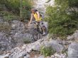 Descent to a mountain bicycle.