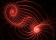 Red Dual Spirals