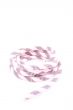 white rope isolated on white close-ups