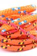 tow colorful ropes isolated
