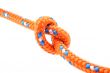 orange knot isolated on white close-ups