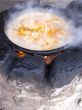 Soup in a saucepan