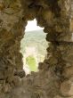 Window in an old stone fortress