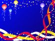 Balloons and ribbons