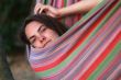 woman in hammock
