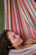 woman in hammock