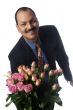man with rose