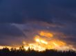  fiery bright clouds in the sky