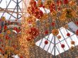 Celebratory christmas ornament with spheres
